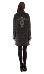 Melton Jacket with Embroidery