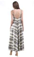 Mitered Maxi Dress