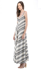 Mitered Maxi Dress