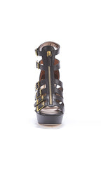 Pacey Leather Gladiator Wedge