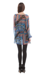 Silk Peasant Dress