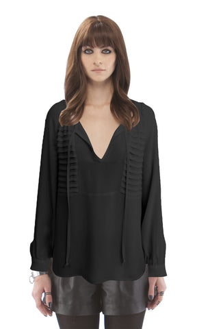 Pleated Bodice Blouse