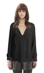 Pleated Bodice Blouse