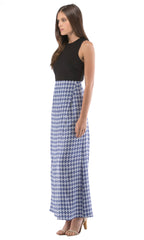 Ponte Contrast Maxi Dress