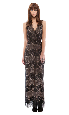 Sleeveless Lace Maxi