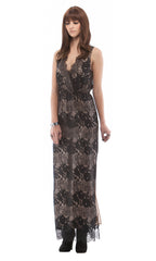 Sleeveless Lace Maxi