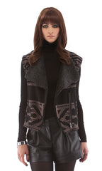 Shearling Lined Sweater Vest