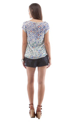 SHEER YOKE T-SHIRT