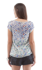 SHEER YOKE T-SHIRT