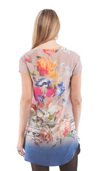 Portrait Floral Silk Mini