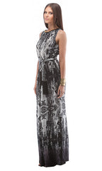 Sleeveless Tie Back Maxi
