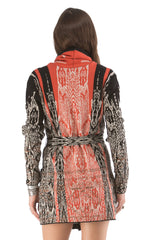Snake Log Cabin Sweater