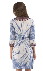 Embroidered Tie Dye Jalaba