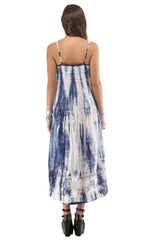 Tie Dye Western High Low Dress