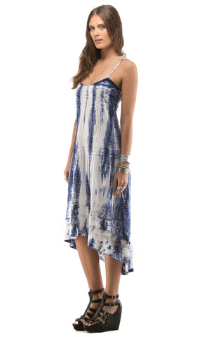 Tie Dye Western High Low Dress