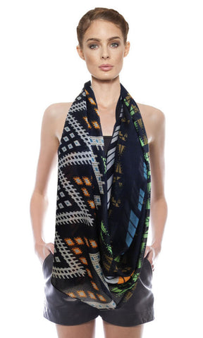 TRIBAL IKAT SCARF