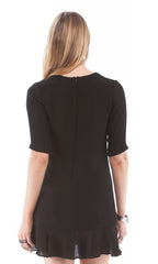 V Neck Flounce Mini
