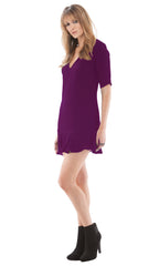 V Neck Flounce Mini