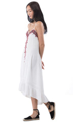 Embroidered Western High Low