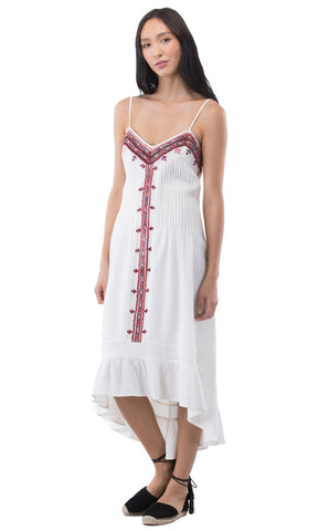 Embroidered Western High Low