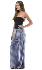Wide Leg Side Slit Pant