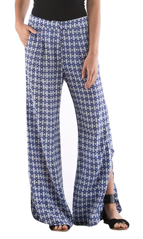Wide Leg Side Slit Pant