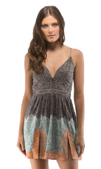 Zip Front Double Slit Mini