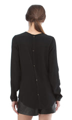 Heatstud Button Back Blouse
