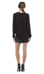 Heatstud Button Back Blouse