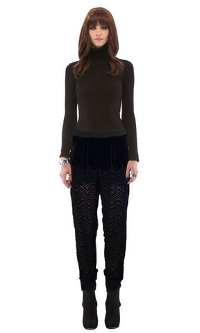 Jogger Pant Burnout Velvet