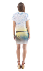 SHORT SLEEVE SHIFT DRESS